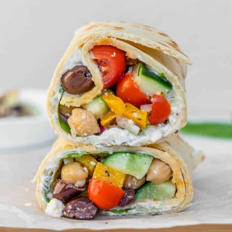 Greek Vegan Burrito