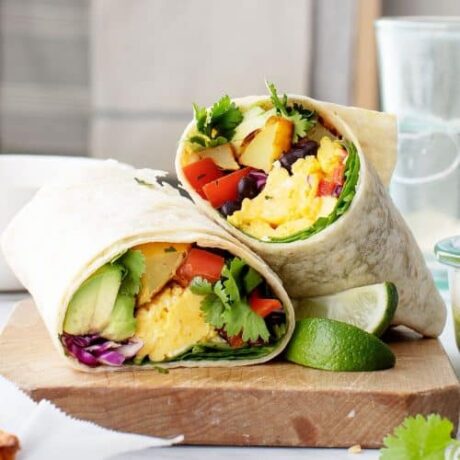 Avocado Sauerkraut Burrito