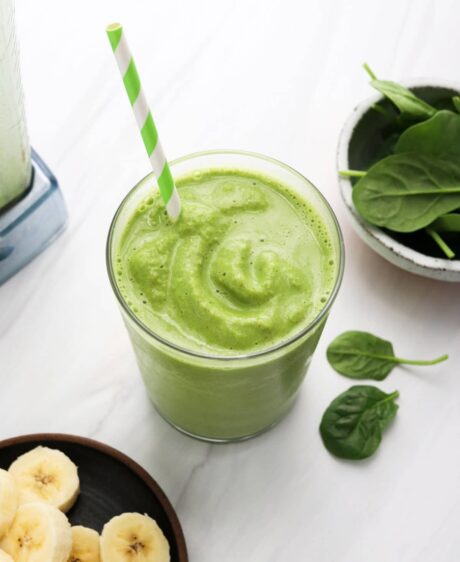 Green Almond Milk Smoothie